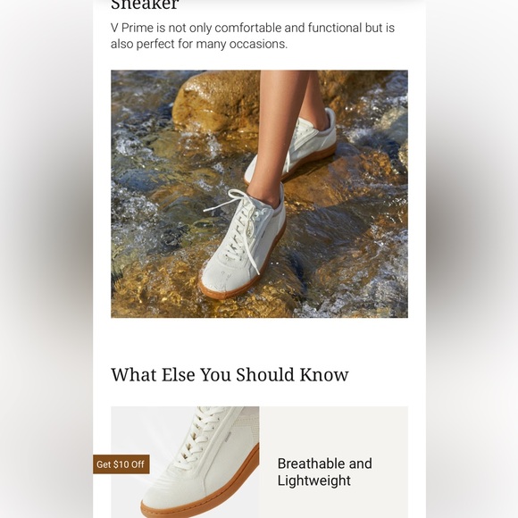 Vivaia Women's White and Green Sneakers - Picture 9 of 10